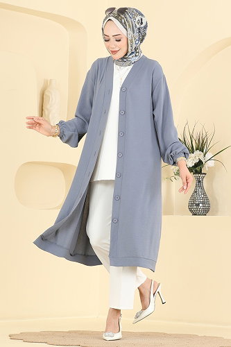 moda selvim كاب رمادي 5044MP806 - Thumbnail