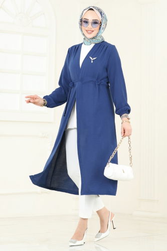 U.Z. - Overcoat 5097UZ662 Navy Blue