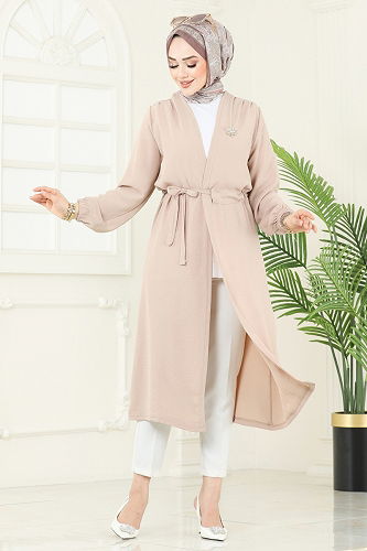 moda selvim كاب بيج 5097UZ662 - Thumbnail