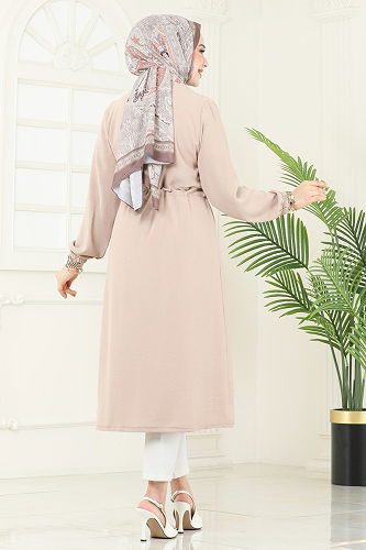 moda selvim كاب بيج 5097UZ662 - Thumbnail