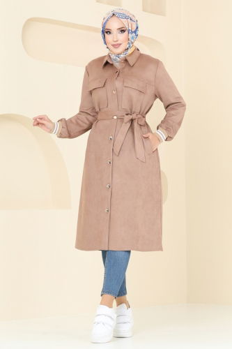 moda selvim Overcoat 5281AL357 Vision - Thumbnail