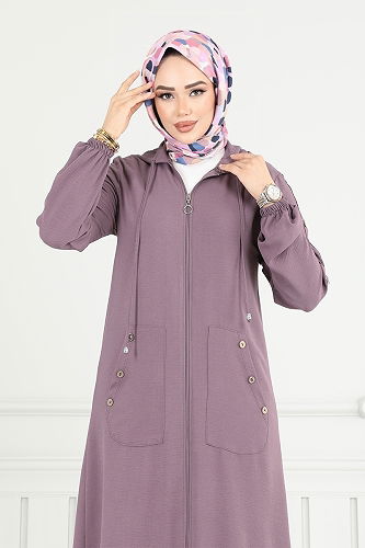 moda selvim كاب ليلكي غامق 5318NFC915-M - Thumbnail