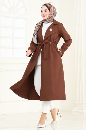 Overcoat 5653EDF311 Brown - 2