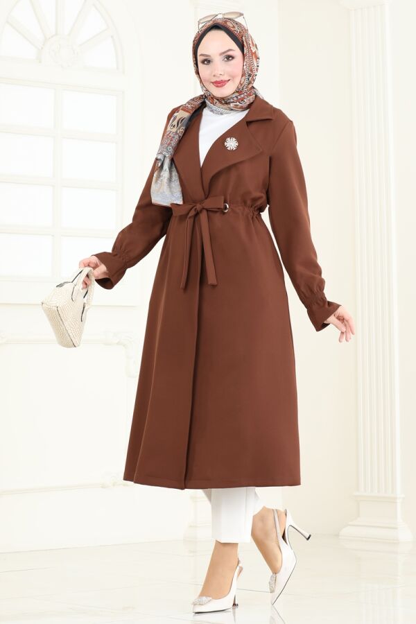 Overcoat 5653EDF311 Brown - 3