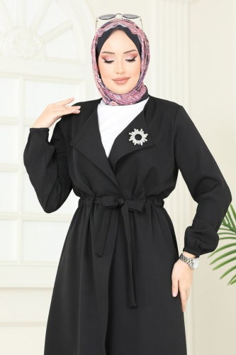 moda selvim كاب أسود 5669EDF311 - Thumbnail