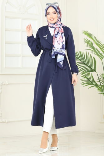 E.D.F. - Overcoat 5669EDF311 Navy Blue