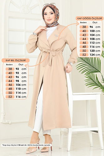 moda selvim Overcoat 5669EDF311 Vision - Thumbnail
