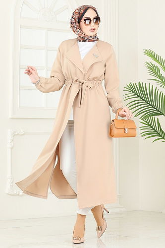 moda selvim كاب بيج 5669EDF311 - Thumbnail