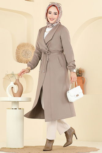 moda selvim Overcoat 5721EDF311 Dark Vision - Thumbnail