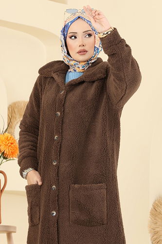 moda selvim كاب بني 6053TEG847 - Thumbnail