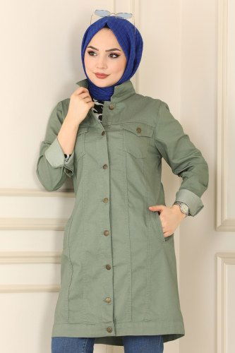 moda selvim 6063MZ203 تركوازي ملابس قصيره - Thumbnail