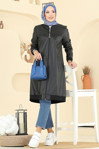 moda selvim كاب أسود 6105S324 - Thumbnail