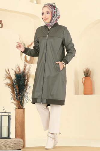 S.V.L. - Overcoat 6105S324 Khaki