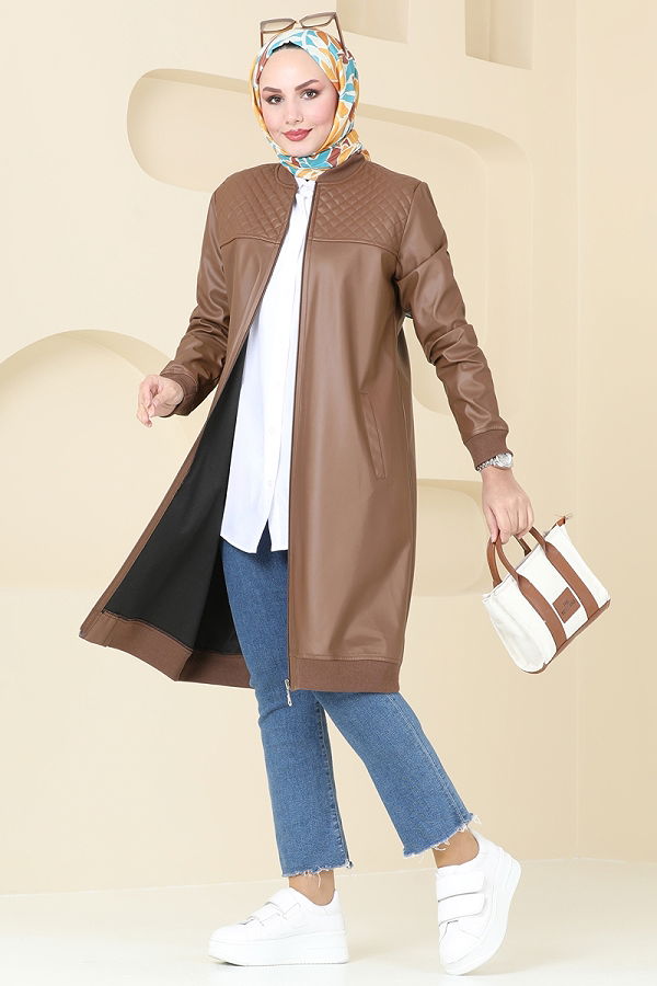 S.V.L. - Overcoat 6105S324 Tan