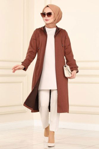 M.Z. - Overcoat 6133MZ203 Brick