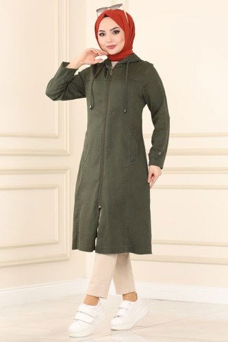 M.Z. - Overcoat 6133MZ203 Khaki