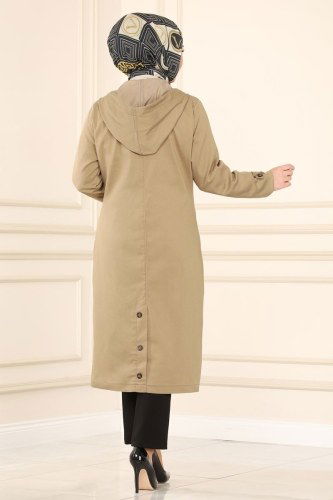 moda selvim Overcoat 6133MZ203 Vision - Thumbnail
