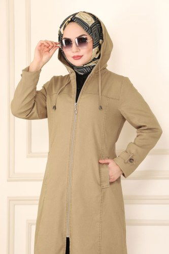 moda selvim Overcoat 6133MZ203 Vision - Thumbnail