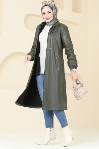 S.V.L. - Overcoat 6180S324 Khaki