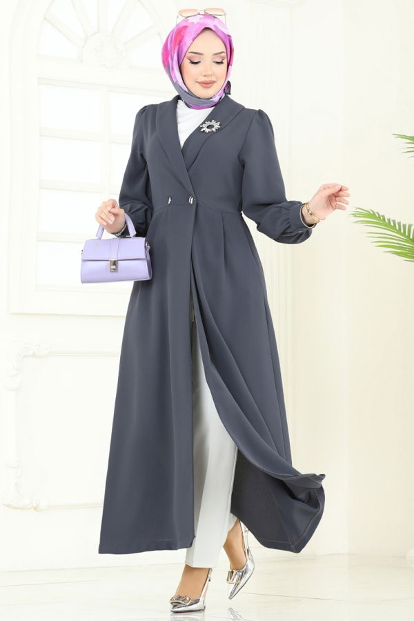 Modaselvim Overcoat / Coat Overcoat 6214BSK463 Anthracite