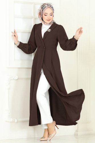B.İ.S.S.K. - Overcoat 6214BSK463 Brown