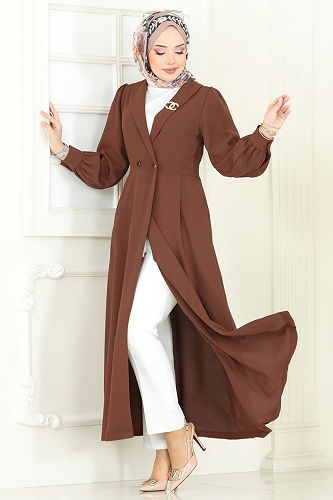 moda selvim كاب بني 6214BSK463 - Thumbnail