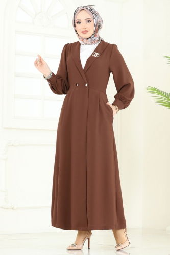 moda selvim كاب بني 6214BSK463 - Thumbnail