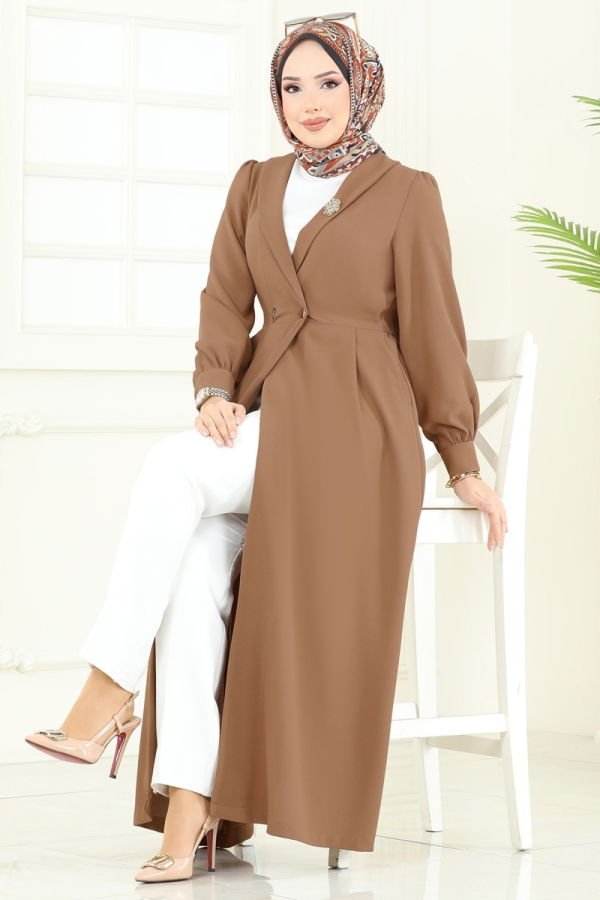Modaselvim Overcoat / Coat Overcoat 6214BSK463 Latte