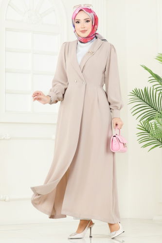 moda selvim كاب بيج 6214BSK463 - Thumbnail