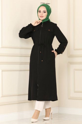 S.V.L. - Overcoat 6783S324 Black