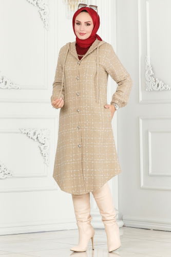 moda selvim Overcoat 6896S324 Vision - Thumbnail