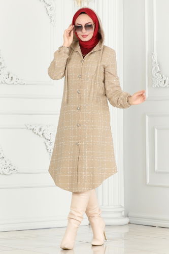 moda selvim Overcoat 6896S324 Vision - Thumbnail