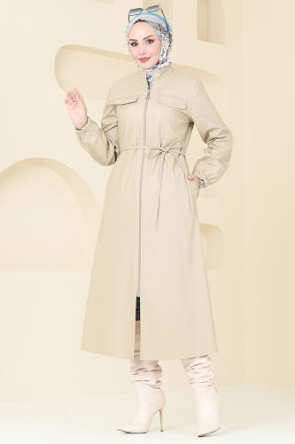 S.V.L. - Overcoat 6990S324 Stone