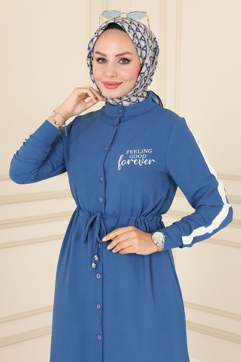 Overcoat 7038NZR779 Indigo