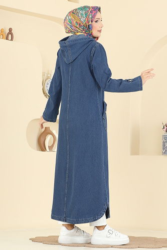 moda selvim كاب جينز غامق 7563ORG1169 - Thumbnail