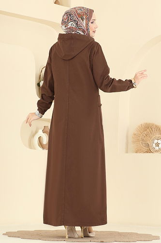 moda selvim كاب بني 7903ORG1169 - Thumbnail