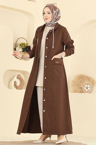 moda selvim كاب بني 7903ORG1169 - Thumbnail