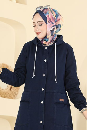 moda selvim كاب كحلي 7903ORG1169 - Thumbnail