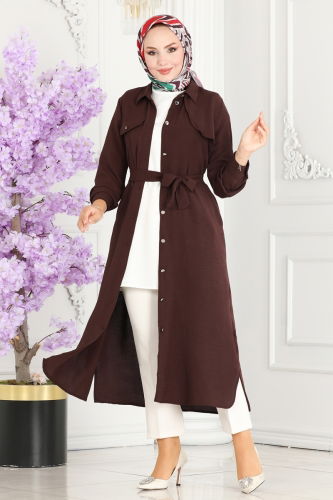 T.R.T. - OVERCOAT 8000TRT545 Light Coffee