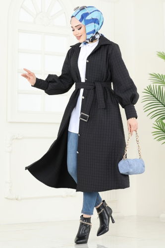 T.R.T. - Overcoat 8012TRT545 Black