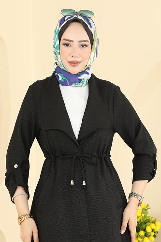moda selvim كاب أسود 8030MP806 - Thumbnail