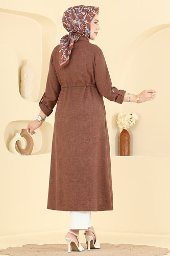 moda selvim كاب بني 8030MP806 - Thumbnail