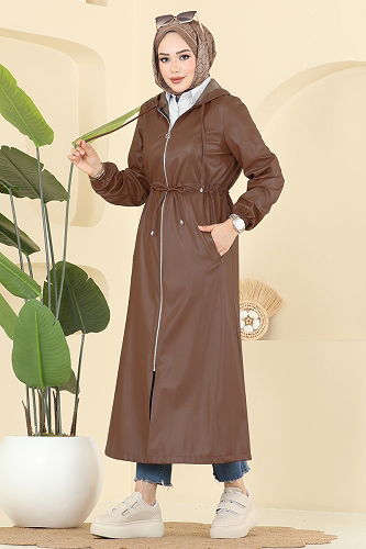 moda selvim كاب بني 8148AB368 - Thumbnail