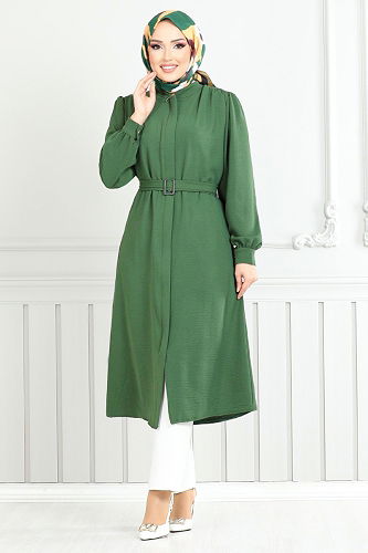 moda selvim كاب اخضر عفني 9132PL940-M - Thumbnail