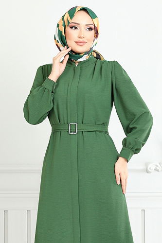 moda selvim كاب اخضر عفني 9132PL940-M - Thumbnail