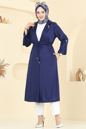 moda selvim كاب كحلي 9155PLK541 - Thumbnail