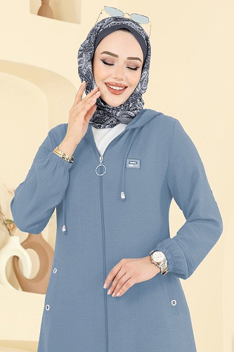 moda selvim كاب أزرق 9233PLK541 - Thumbnail