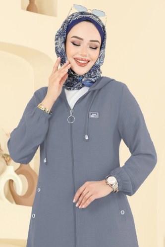 P.L.K. - Overcoat 9233PLK541 Dark Gray