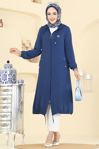 moda selvim كاب ازرق 9233PLK541 - Thumbnail