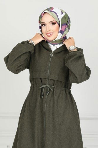 moda selvim كاب اخضر عفني 0503BG354 - Thumbnail